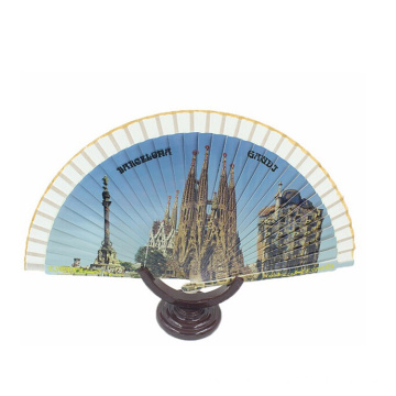 Рисунок напечатанный выдвиженческий изготовленный на заказ китайский бамбук ручной вентилятор 